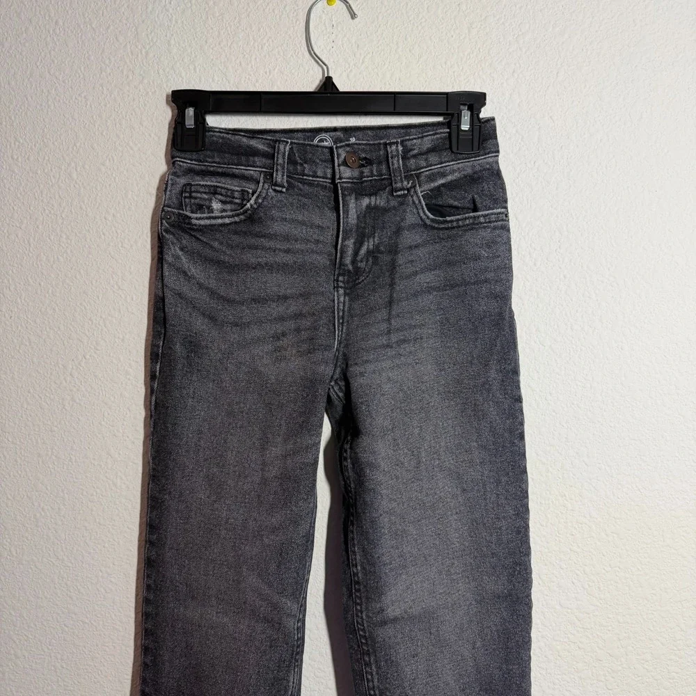 Wonder Nation Jeans Boys 10 Black Denim Dark Wash Straight Leg Everyday‎ Wear